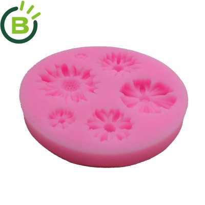 small cnc vertical lathe silicone mold used for making flower Pattern BCW023